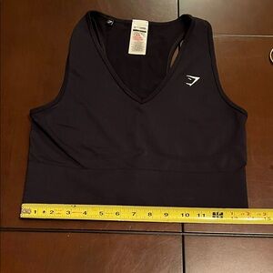 Gymshark Midnight Black V-Neck top